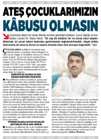 Ateş Çocuklarımızın Kâbusu Olmasın