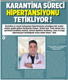 Karantina Süreci Hipertansiyonu Tetikliyor