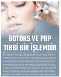 Botoks ve Prp Tıbbi Bir İşlemdir