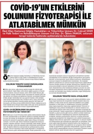 Covid-19'un Etkilerini Solunum Fizyoterapisti İle Atlatabilmek Mümkün