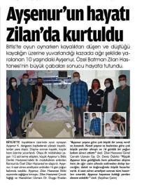 Ayşenur'un Hayatı Zilan'da Kurtuldu